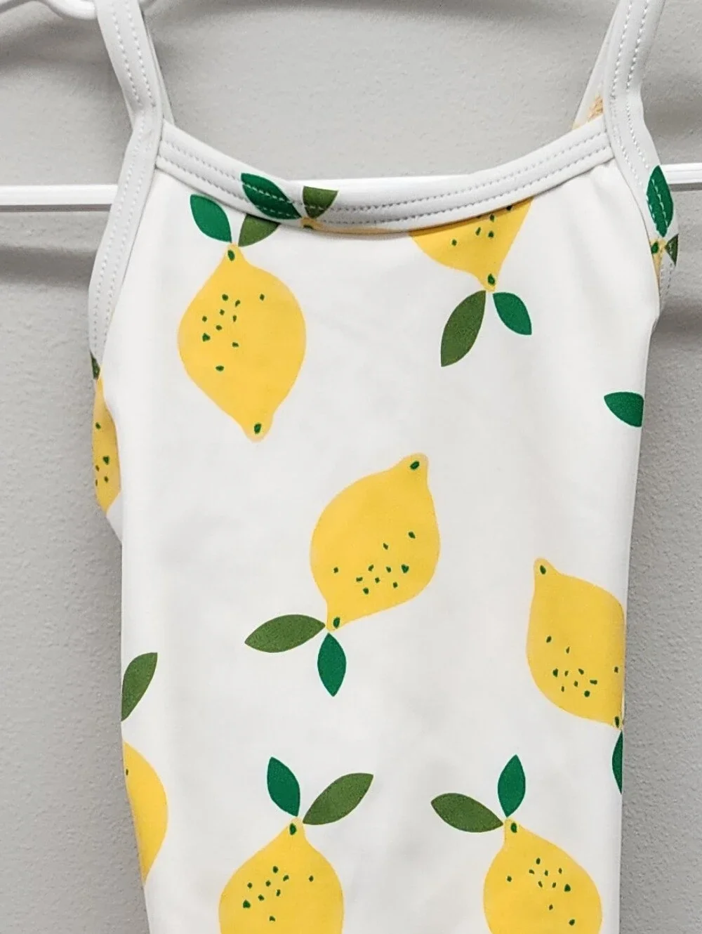 Hanna Andersson Lemon Print One Piece Swimsuit 18-24 Months 80cm